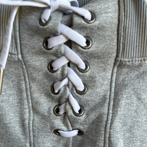 Zella super soft gray joggers with crisscross waist tie, size XL - Picture 3 of 9